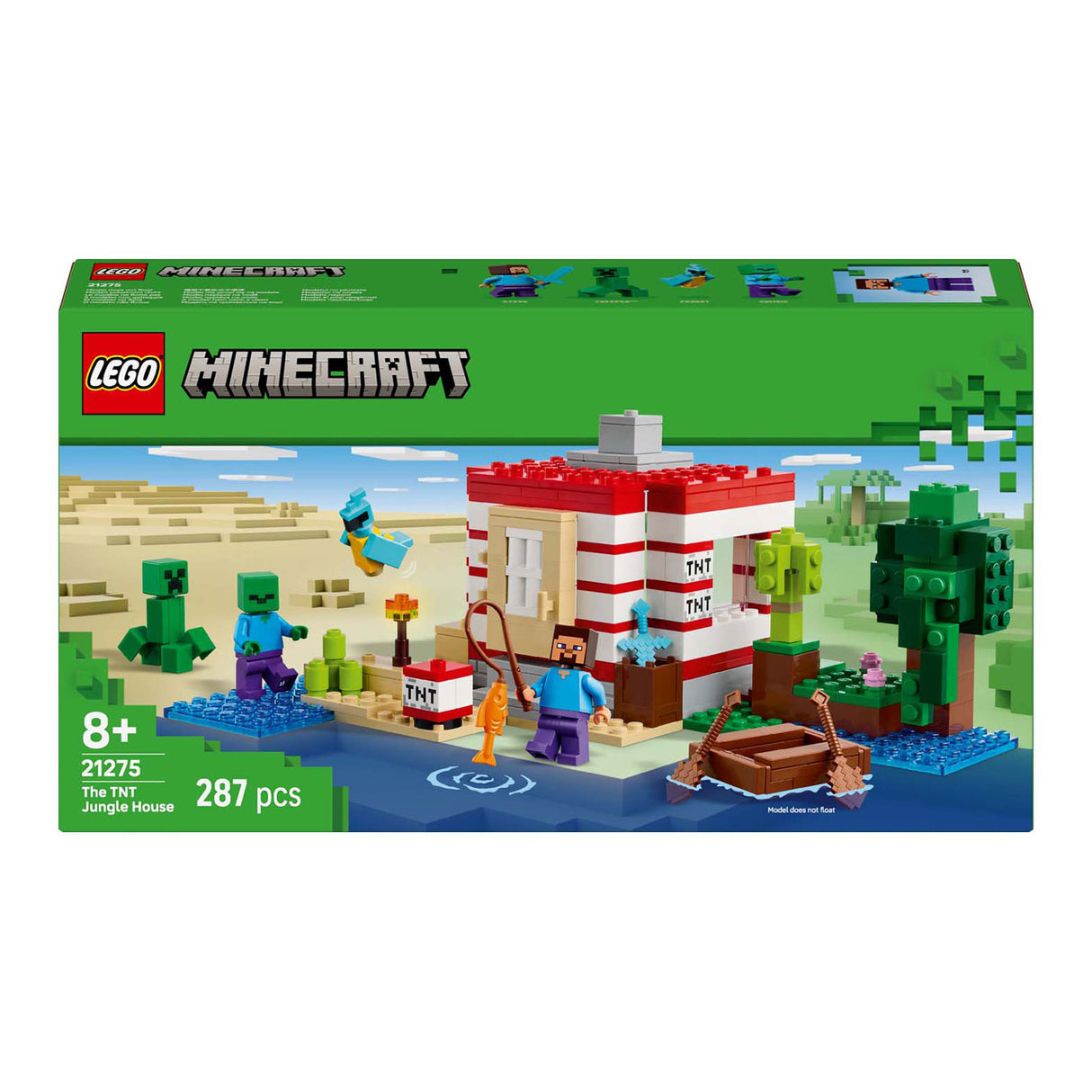Lego ® Minecraft® The TNT Jungle House, sada videoher - 21275