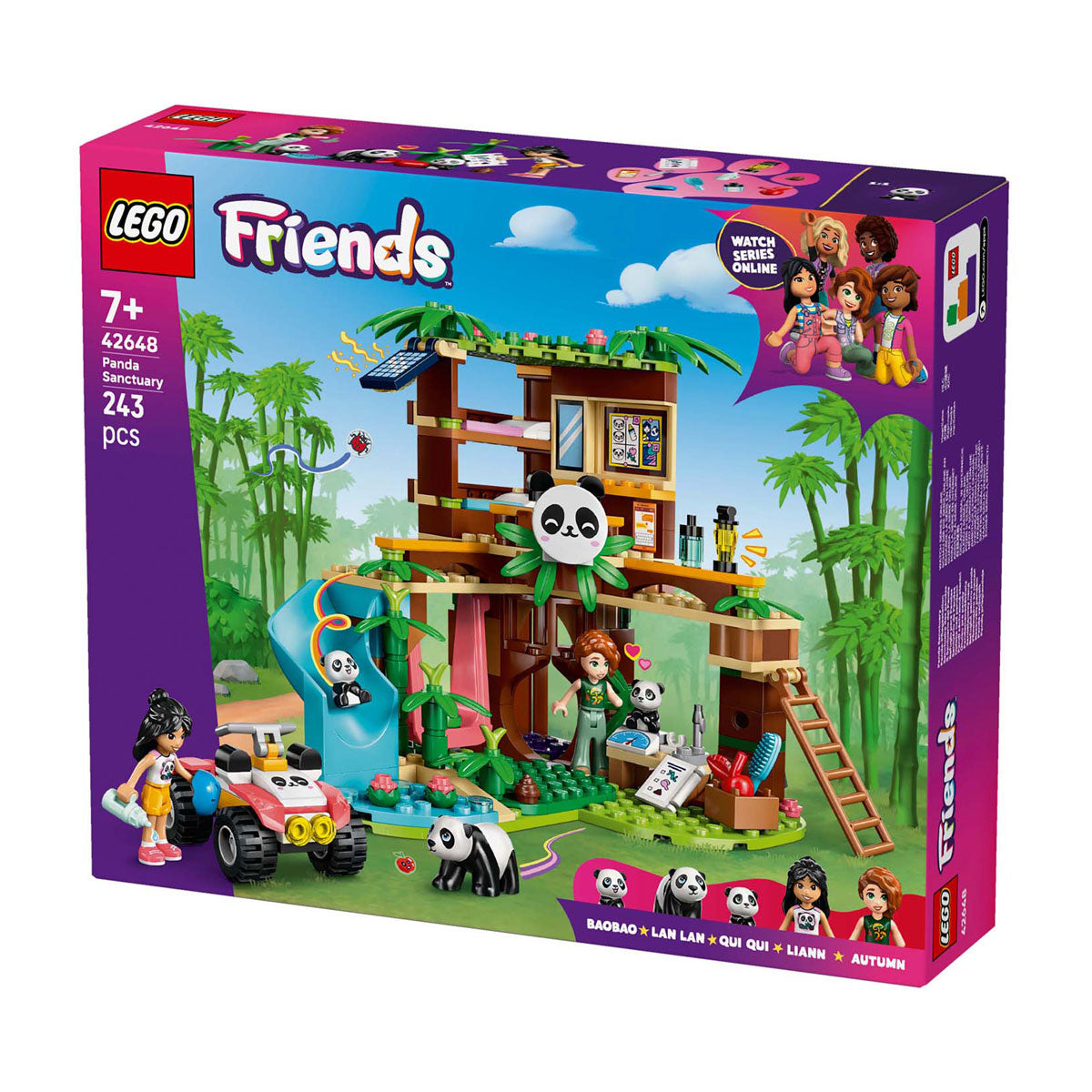 Cairde Lego ® an foscadh panda, an fhoireann tógála, bréagán - 42648