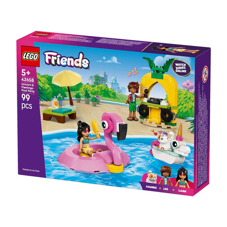 Lego classic 42658 pool party with flamingo and unicorn