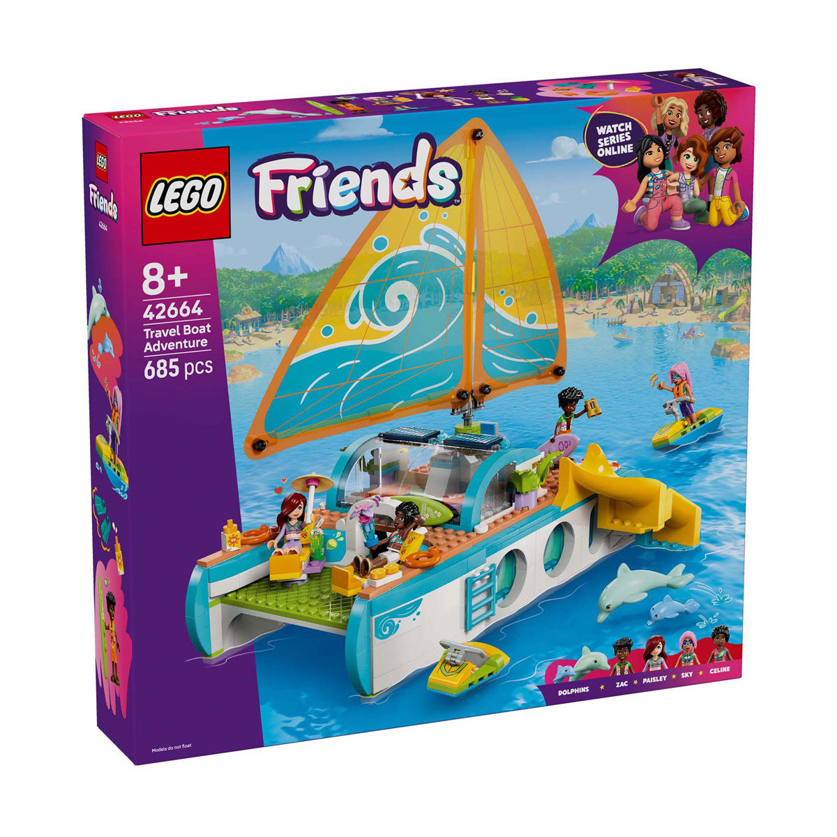 Lego friends adventure boat trip boat toy for children - 42664