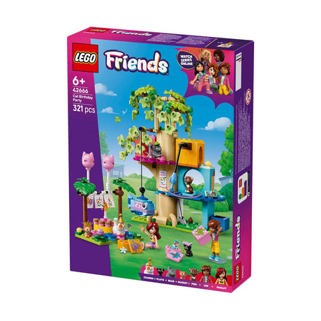 Lego friends 42666 kočičí narozeninová oslava a domeček na stromě