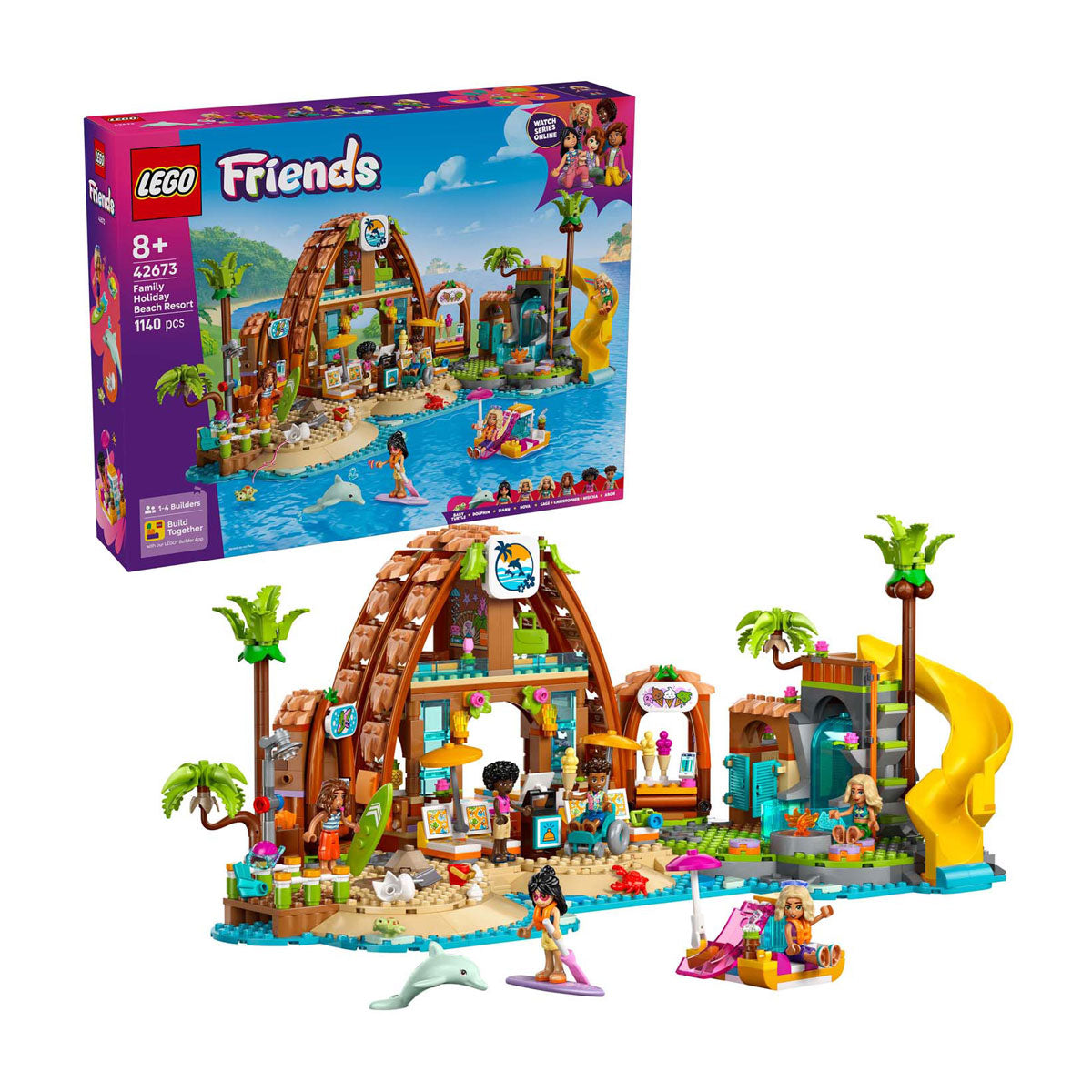 Lego friends 42673 family vacation beach resort
