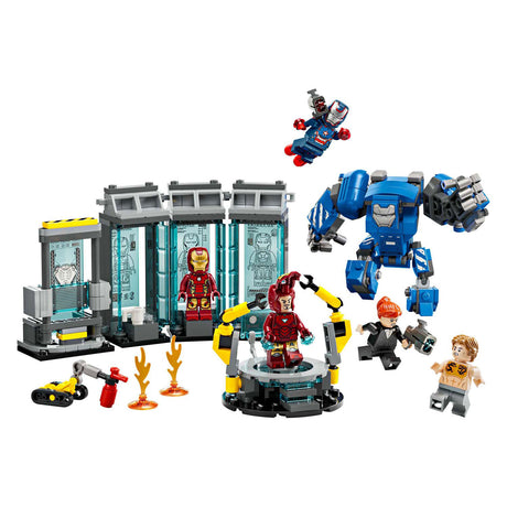 Lego 76315 super hrdinové v laboratoři Iron Mana: brnění