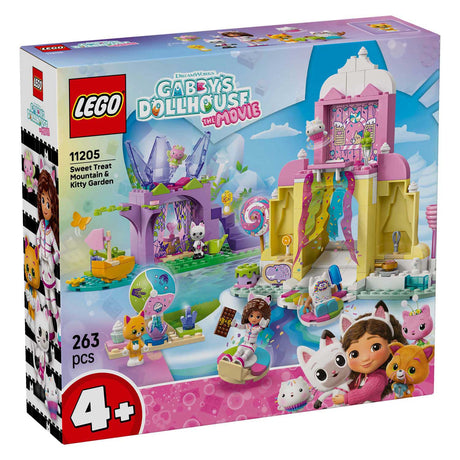 Lego gabby's dollhouse 11205 candy mountain and kitten garden
