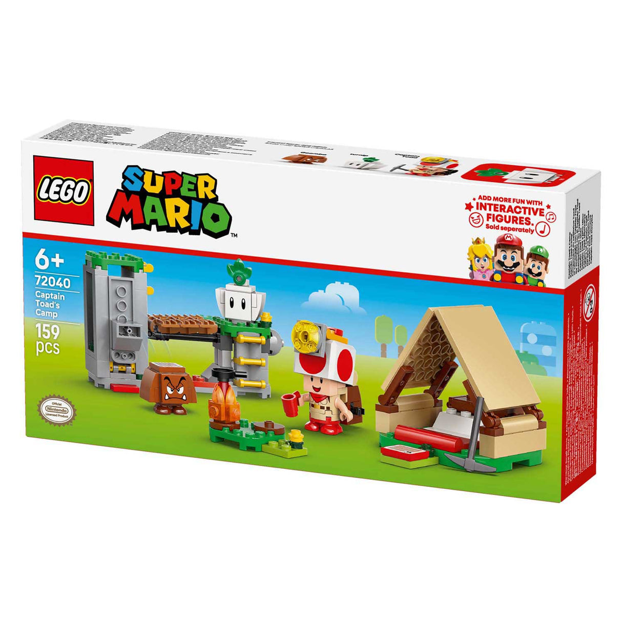 Lego super mario 72040 toad boss campingplass