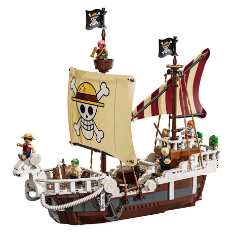 Conjunto de construção Lego ® one piece, o navio pirata indo alegre - 75639