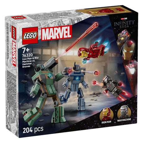 Lego Super Heroes Marvel 76320 Iron Man and War Machine vs Hammer Dronen