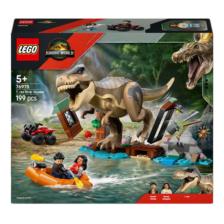 Lego® Jurajski Świat t. Zestaw do budowania ucieczki z rzeki Rex – 76975