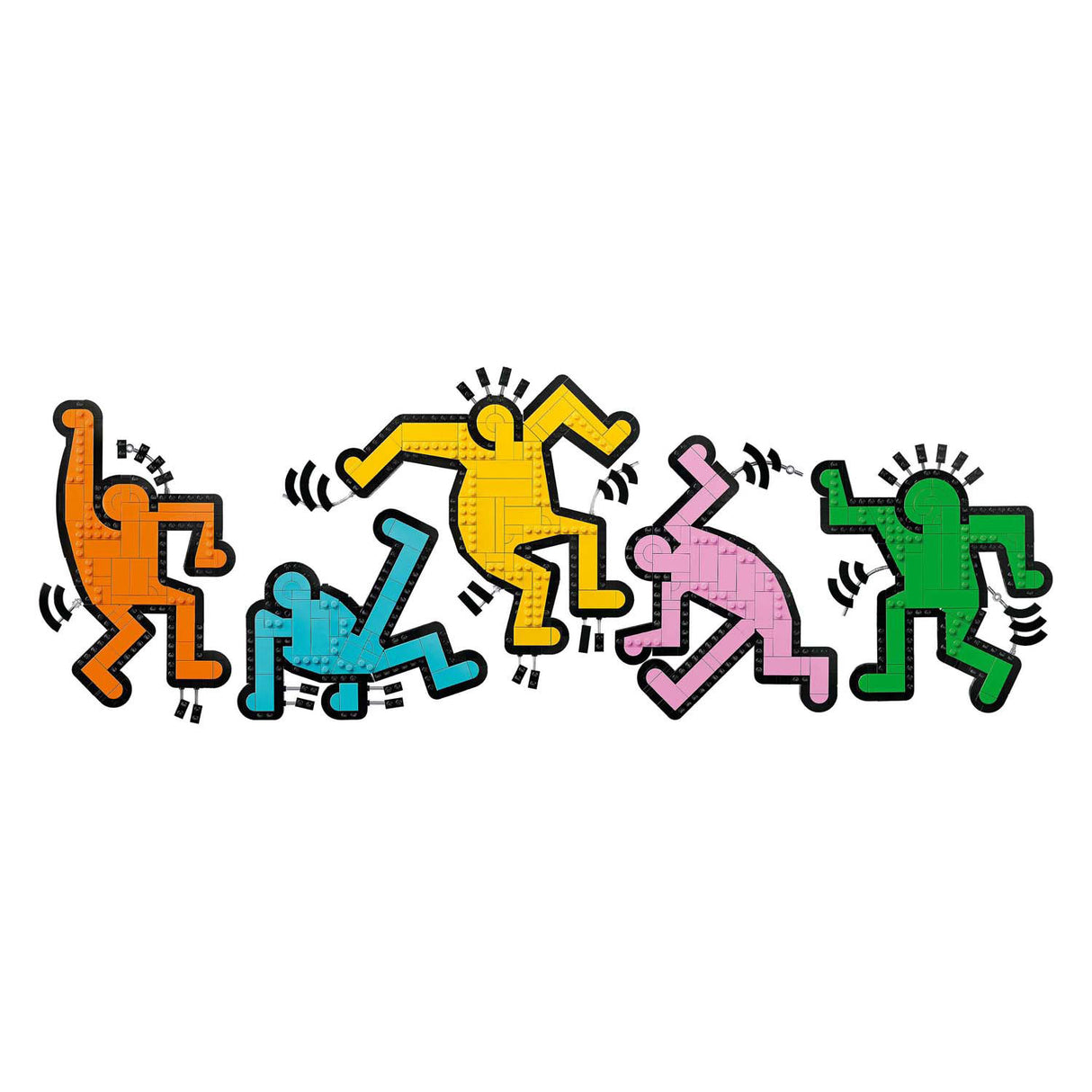 Lego art 31216 keith haring táncoló figurák