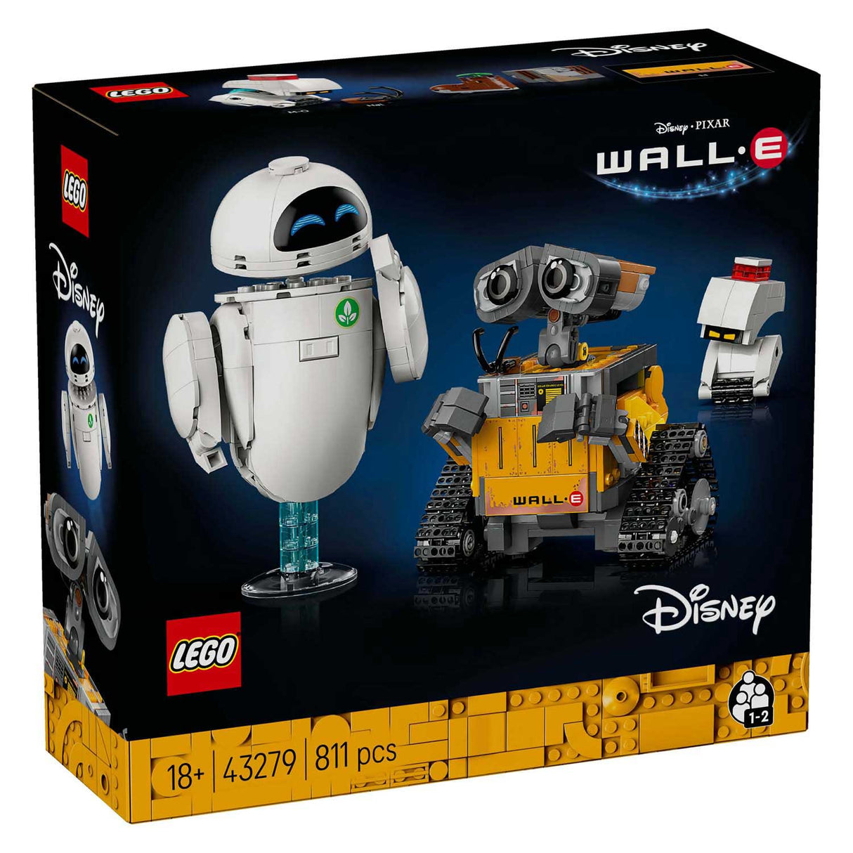 LEGO Disney 43279 Pixar Wall-E i Ewa