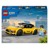 Lego City yellow taxi construction toy