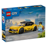 Lego City yellow taxi construction toy
