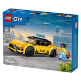 Lego City yellow taxi construction toy