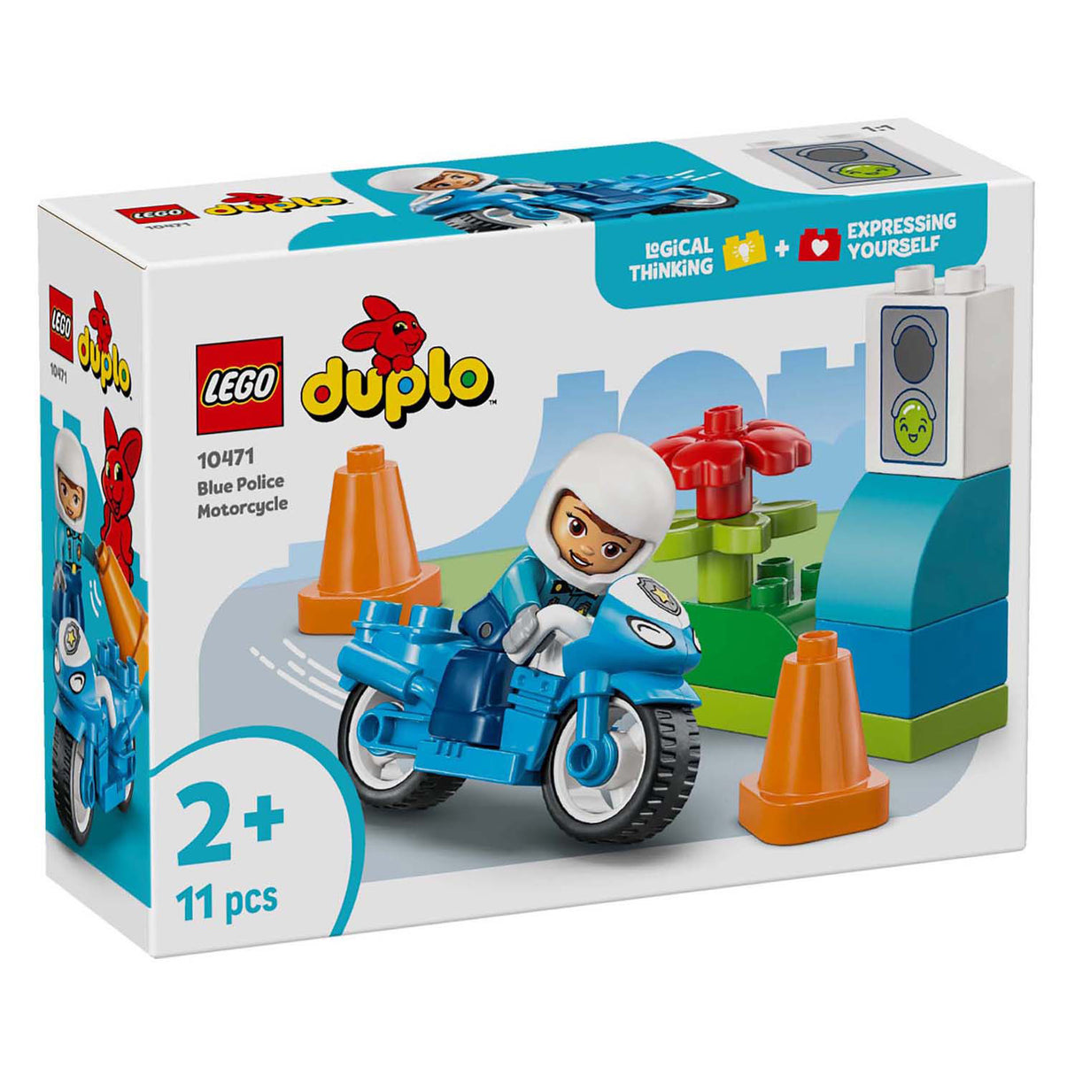 Lego Duplo 10471 blue police motorcycle