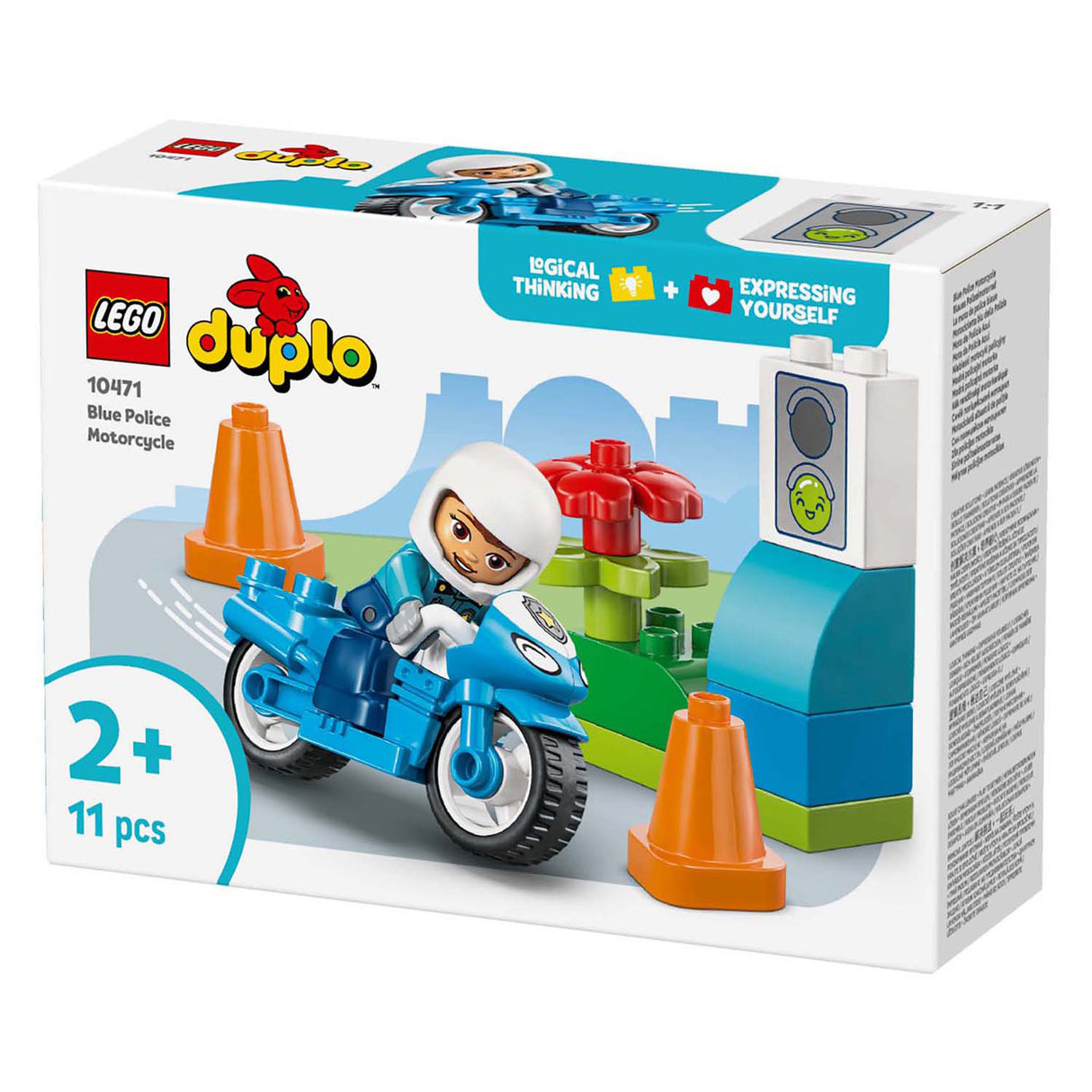 Lego Duplo 10471 blue police motorcycle