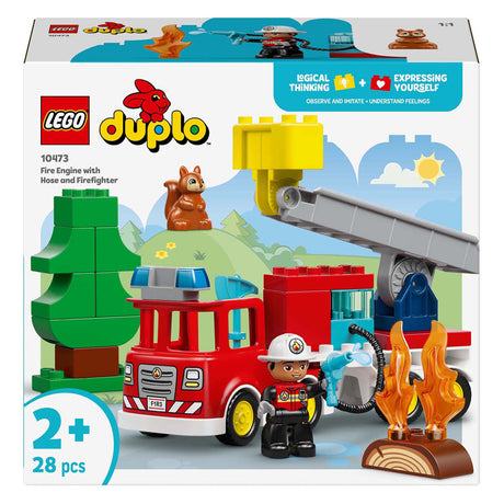 Lego Duplo Town 10473 tűzoltóautó tömlővel és tűzoltóval