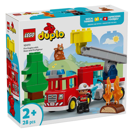 Lego Duplo Town 10473 tűzoltóautó tömlővel és tűzoltóval