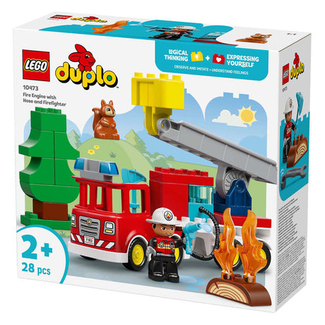 Lego Duplo Town 10473 tűzoltóautó tömlővel és tűzoltóval