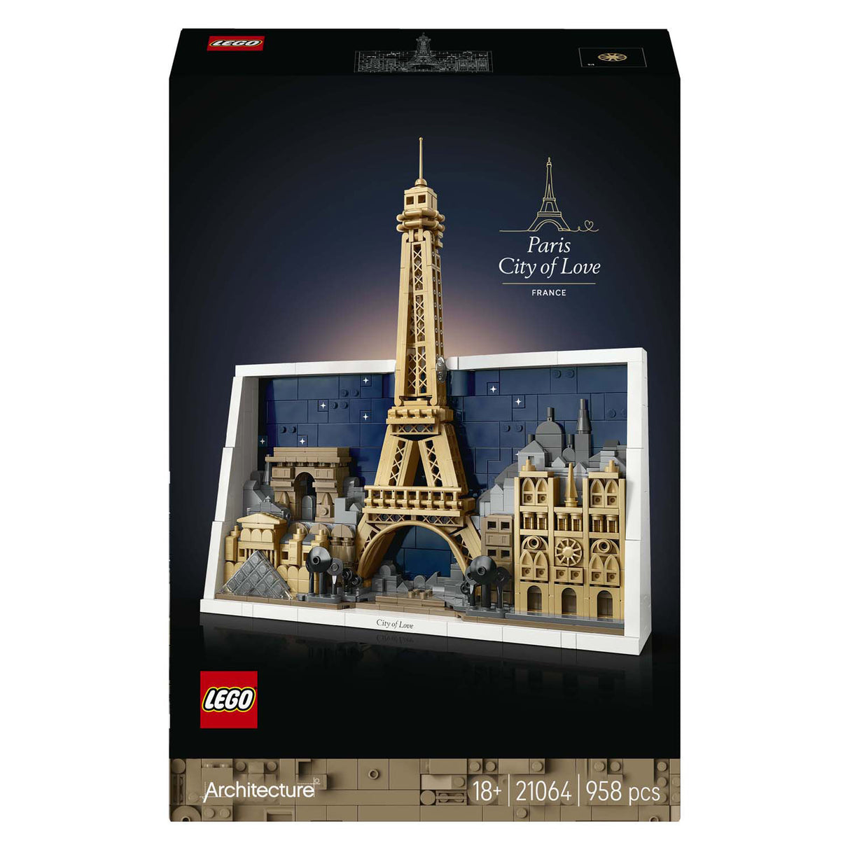 Lego ® architektūra Paryžius – meilės miestas – 21064