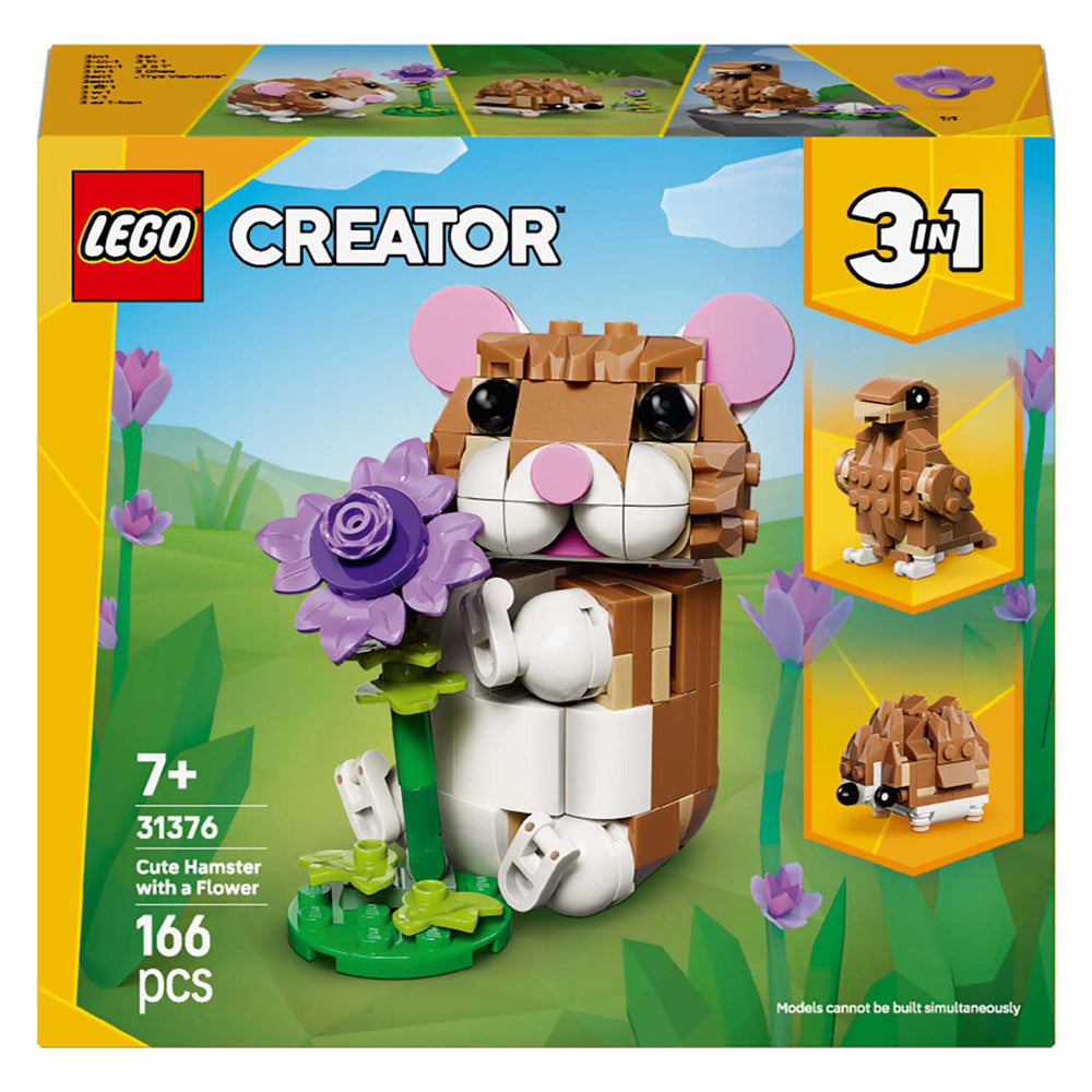 Lego creator 31376 cute hamster with flower