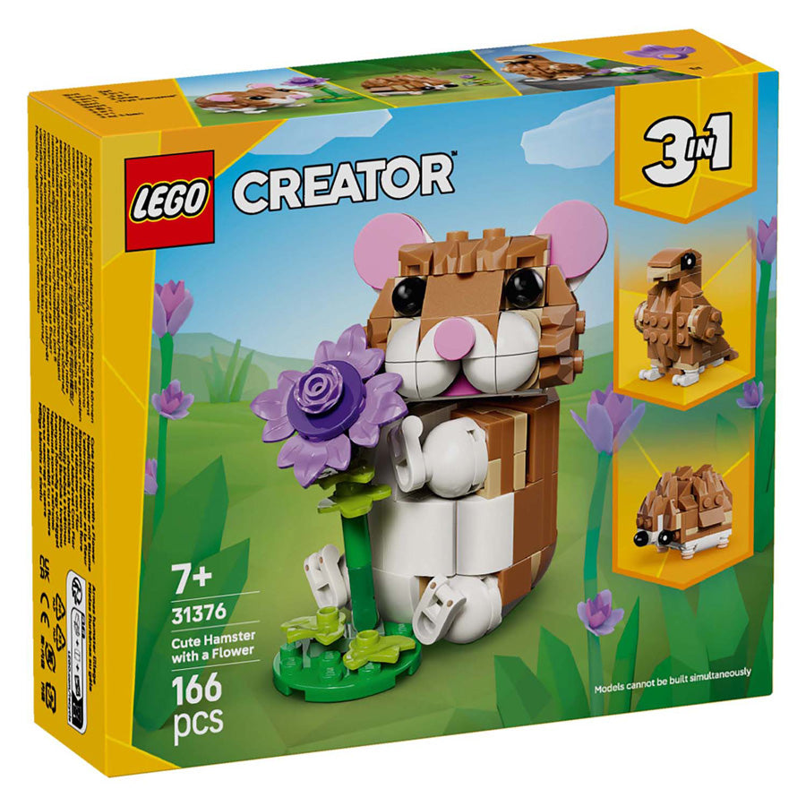 Lego creator 31376 cute hamster with flower