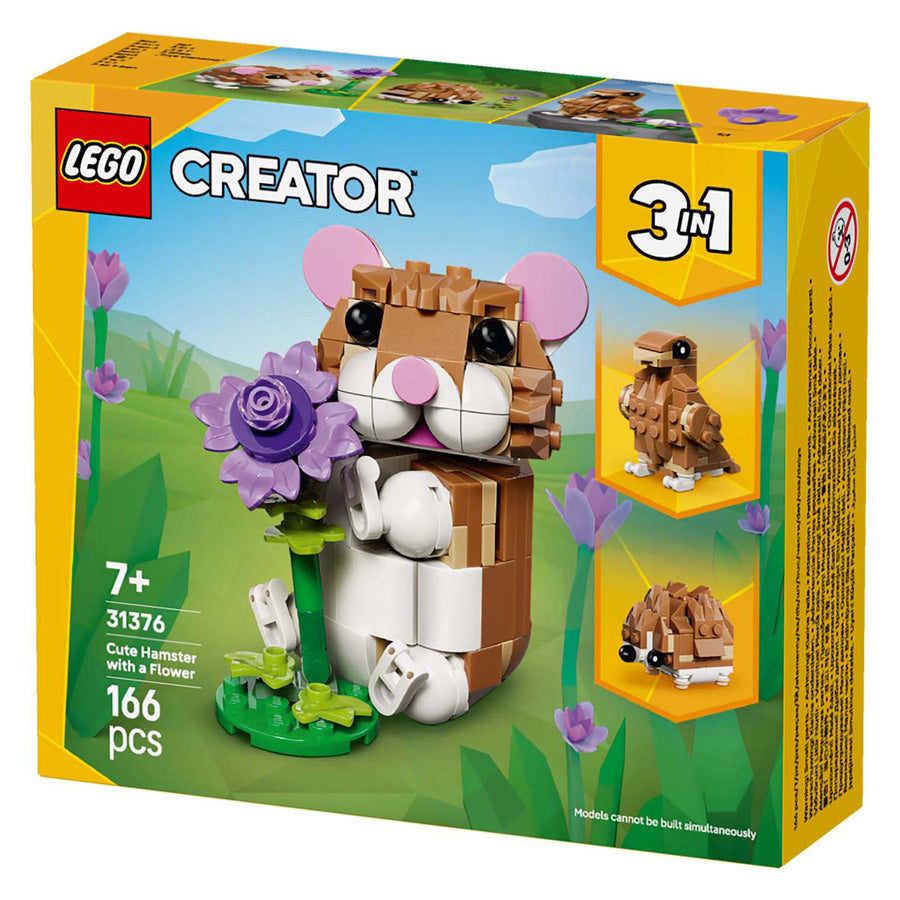 Lego creator 31376 cute hamster with flower