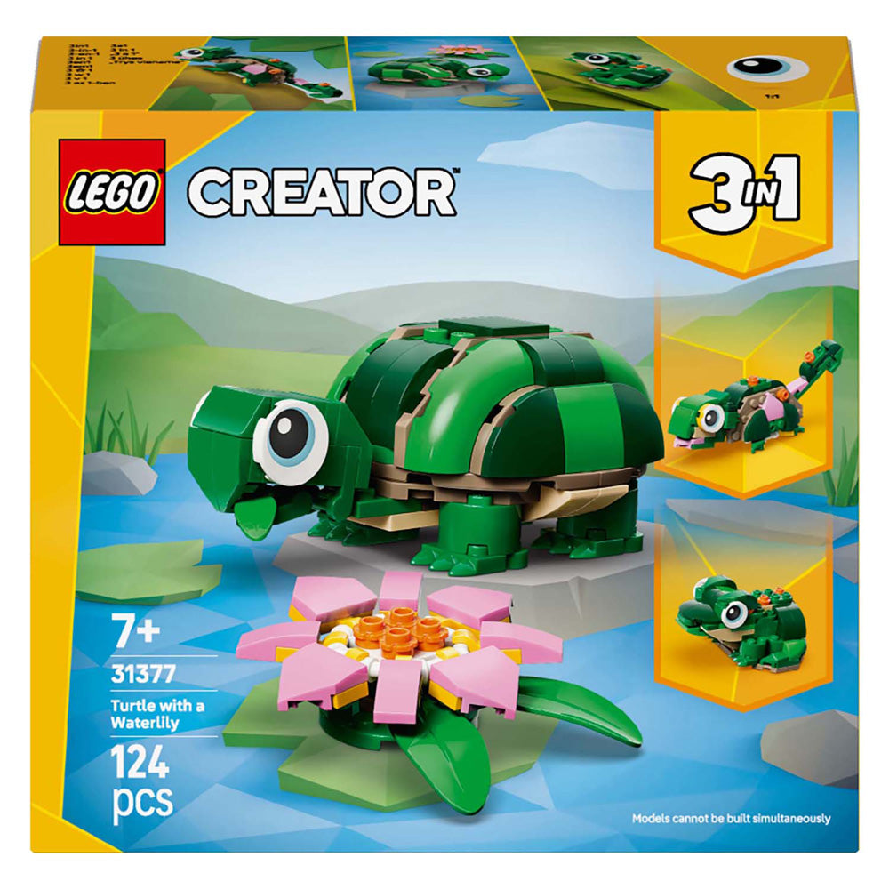 Lego creator 31377 turtle with water lily