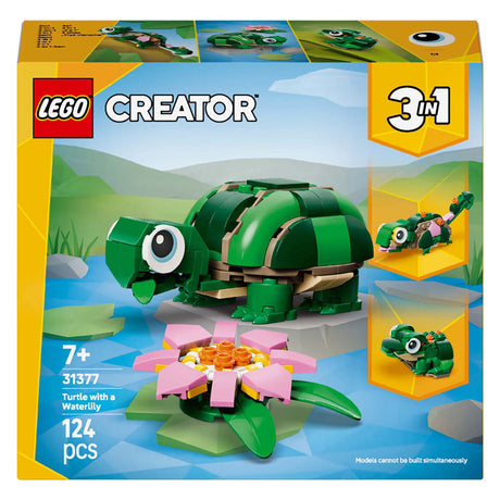 Lego creator 31377 turtle with water lily