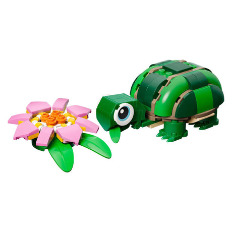 Lego creator 31377 turtle with water lily