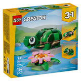 Lego creator 31377 turtle with water lily