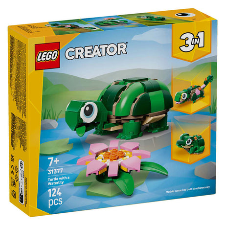 Lego creator 31377 turtle with water lily
