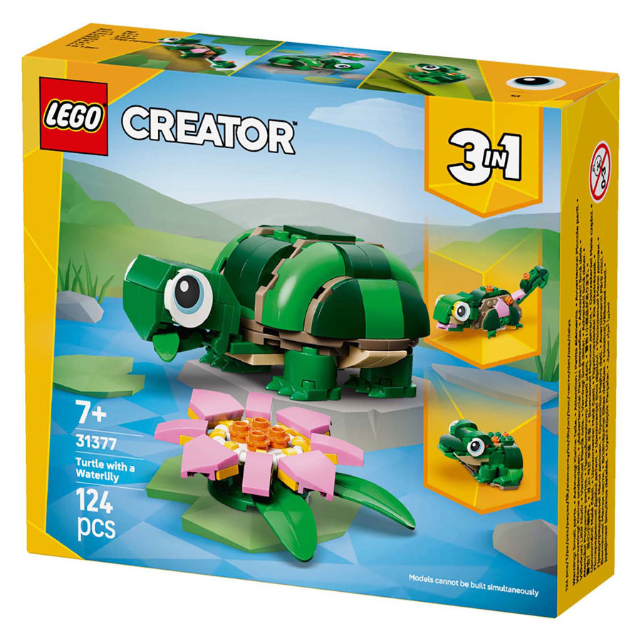Lego creator 31377 turtle with water lily