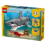 Lego Bauspielzeug „Wilder Hai mit Schatztruhe“ (31381)
