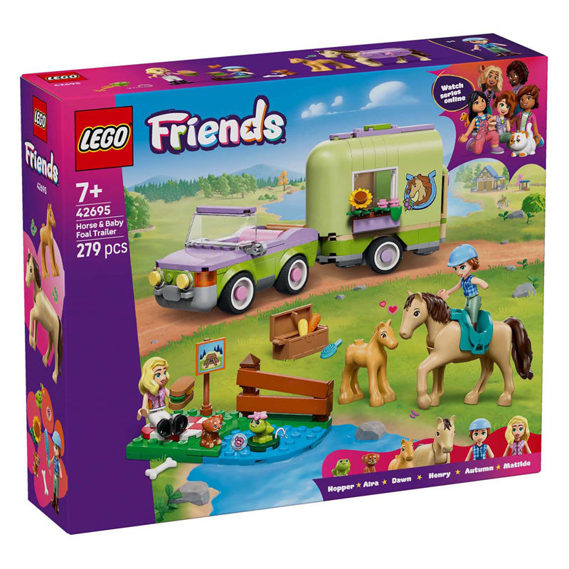 Lego friends 42695 trailer e cavalo e potro