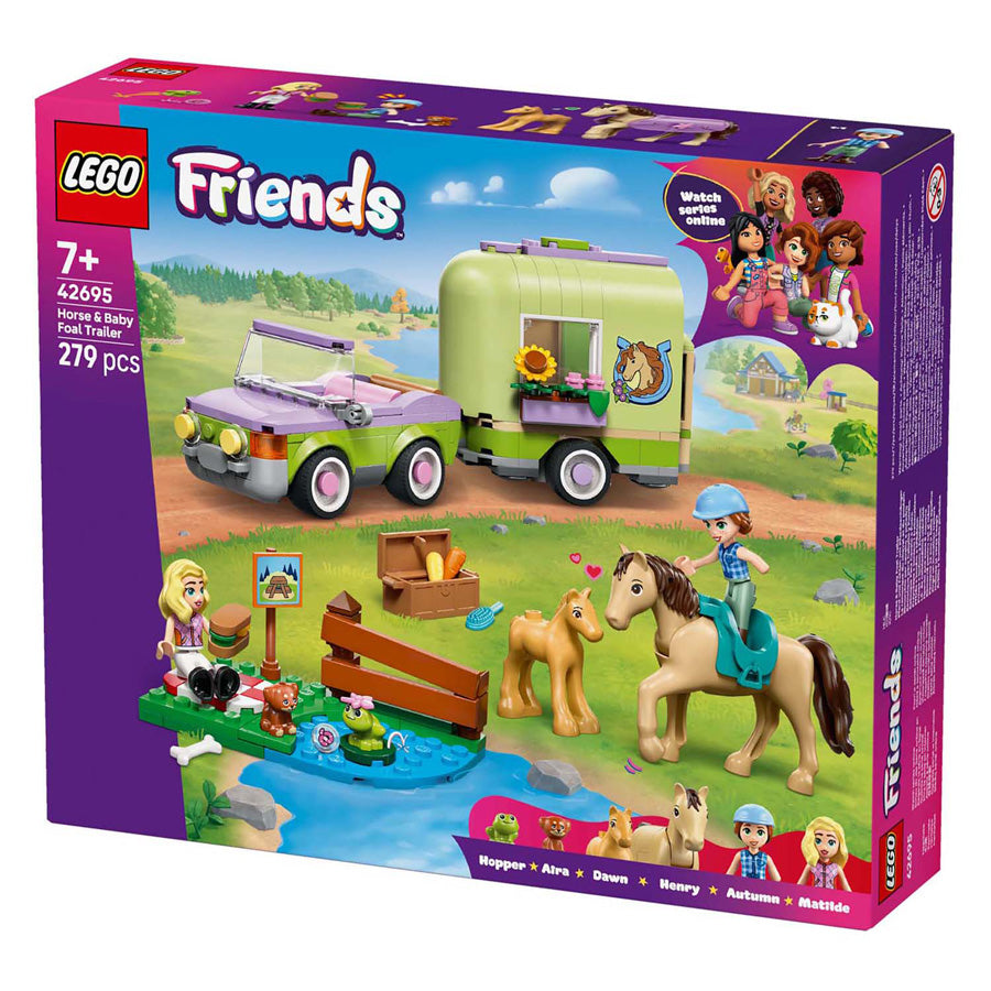 Lego friends 42695 trailer e cavalo e potro