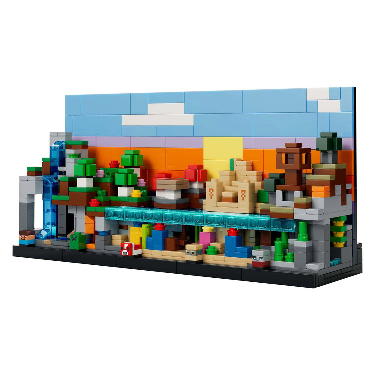 Lego minecraft mini biomes konstravimo žaislai