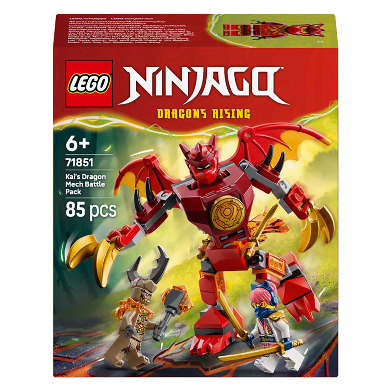 Lego ® Ninjago® Kai's Dragon Mech Battle Pack - Mech Toys - Playset with 3 Minifigures - 71851