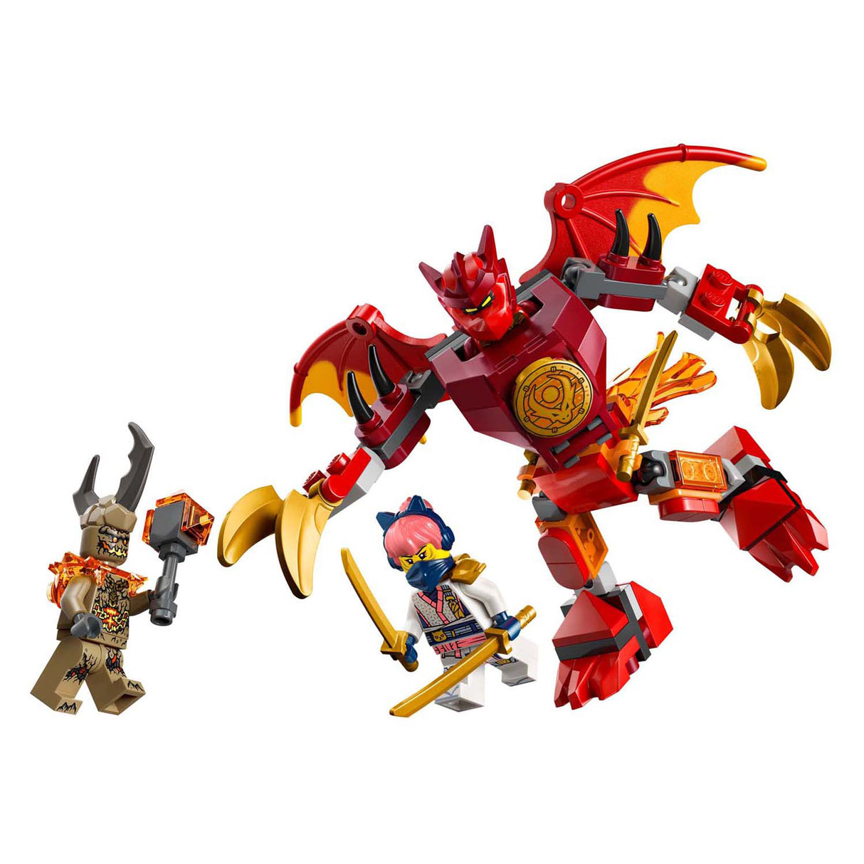 Lego ® Ninjago® Kai's Dragon Mech Battle Pack - Mech Toys - Playset with 3 Minifigures - 71851