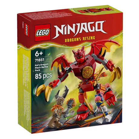Lego ® Ninjago® Kai's Dragon Mech Battle Pack - Brinquedos Mech - Playset com 3 minifiguras - 71851