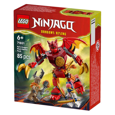 Lego ® Ninjago® Kai's Dragon Mech Battle Pack - Brinquedos Mech - Playset com 3 minifiguras - 71851
