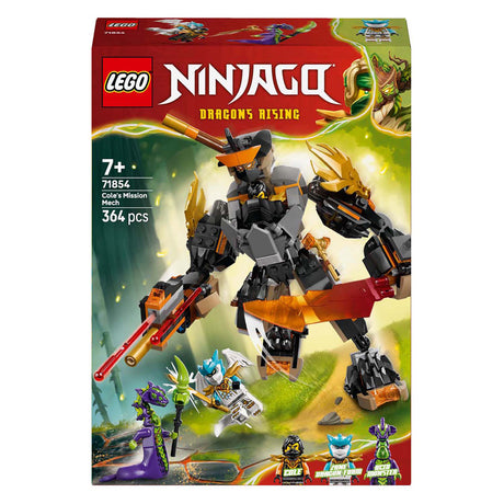Lego ninjago 71854 cole's mission mech and dragon zane