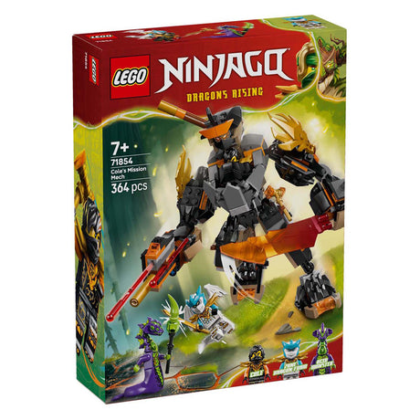 Lego ninjago 71854 cole misijos mechanizmas ir drakonas Zane