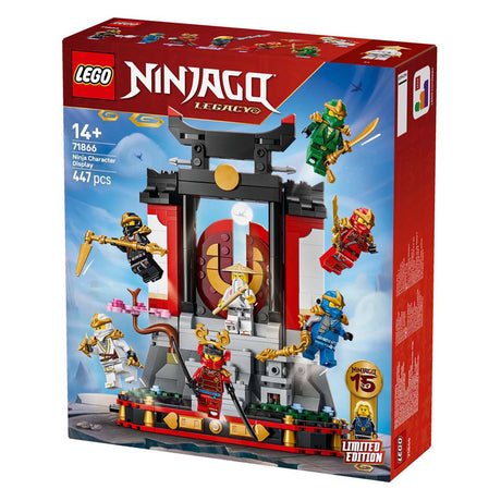 Lego ninjago 71866 15th anniversary display with ninja characters