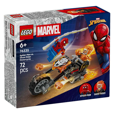 Lego super heroes 76335 marvel spider-man vs. ghost rider motorcycle