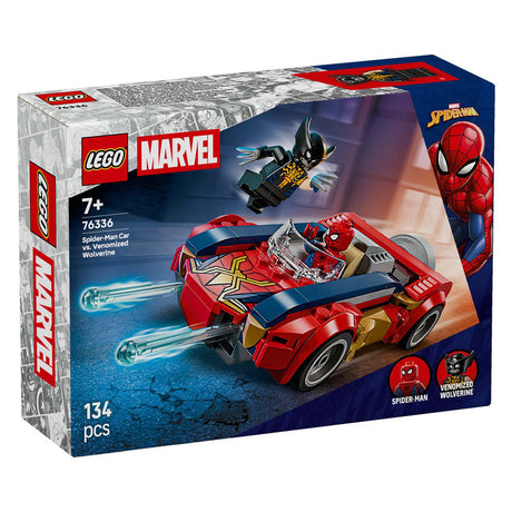 Lego super heroes 76336 marvel spider-man car vs. venomized wolverine