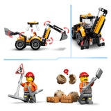 Lego City 60480 Yellow Backhoe Digger