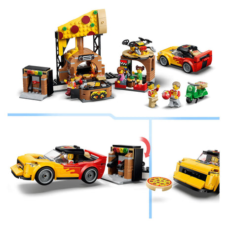 Lego City 60496 Pizza Center with Vehicles