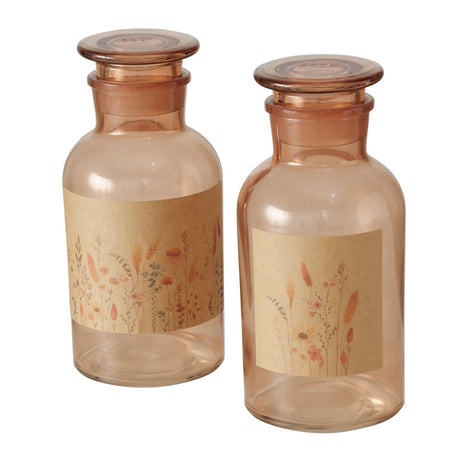 Boltze home pharmacists bottle kornelia 10xh22cm glass