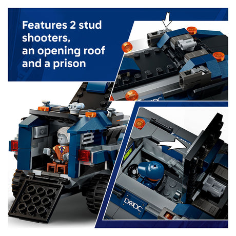 Lego ǀ marvel spider-man prison transport chase gradbeni komplet za otroke 76349