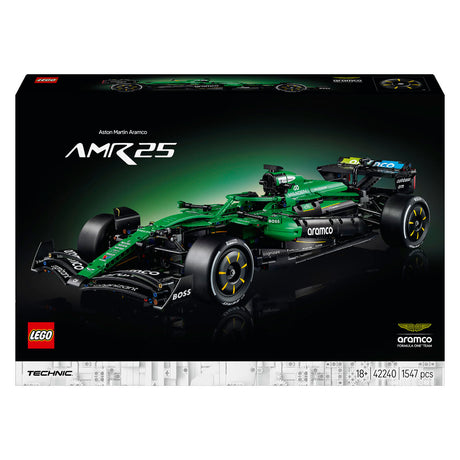 Lego technic aston martin aramco amr25 f1 комплект за построяване на кола за възрастни с модел кола 42240